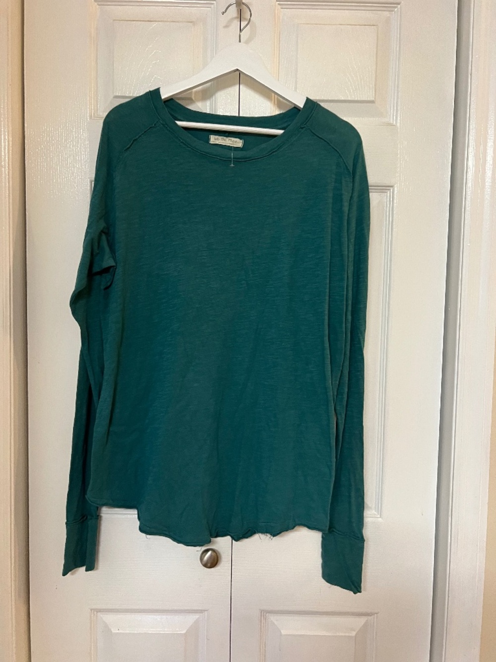 We The Free Women’s Green Oversized Long Sleeve Top